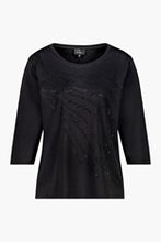Load image into Gallery viewer, Monari Round Neck Top 808096 - Black