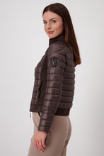 Load image into Gallery viewer, Monari Quilted Jacket with Neoprene Collar 808525 - Espresso