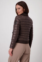 Load image into Gallery viewer, Monari Quilted Jacket with Neoprene Collar 808525 - Espresso