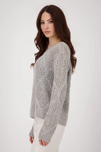 Load image into Gallery viewer, Monari Sequin Pullover 808977 - Greige