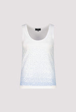 Load image into Gallery viewer, Monari Tee with Sequins 410615 - Sky Blue on White