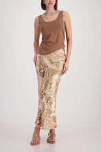 Load image into Gallery viewer, Monari All Over Paisley Skirt 410568 - Mocca