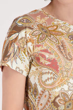 Load image into Gallery viewer, Monari All Over Paisley Tee 410571 - Mocca