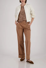 Load image into Gallery viewer, Monari Sequin Mesh Lined Tee 410724 - Mocca