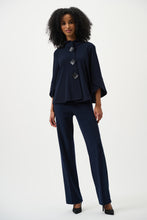Load image into Gallery viewer, Joseph Ribkoff Classic Wide Leg Pant 153088 - Midnight Blue