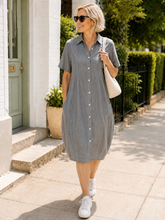 Load image into Gallery viewer, Lauren Stamford Dress 6ABIS - Biscuit Grey