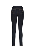 Load image into Gallery viewer, Vassalli Skinny Leg Full Length Contrast Stitch Denim Pull Up Jean