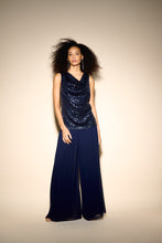 Load image into Gallery viewer, Joseph Ribkoff Sleeveless Sequin Top - Midnight Blue