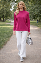 Load image into Gallery viewer, Bromley Turtle Neck Knit 2404 - Cerise