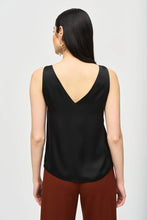 Load image into Gallery viewer, Joseph Ribkoff Satin Straight Cami Top - Black