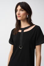 Load image into Gallery viewer, Joseph Ribkoff Silky Knit and Memory Fabric Dress - Midnight Blue