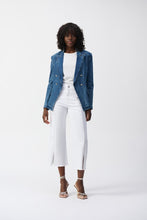 Load image into Gallery viewer, Joseph Ribkoff Puckered Knit Fitted Top 251167 - Vanilla