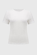 Load image into Gallery viewer, Joseph Ribkoff Puckered Knit Fitted Top 251167 - Vanilla