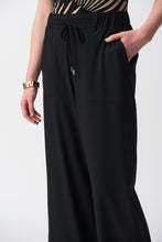 Load image into Gallery viewer, Joseph Ribkoff Textured Wide Leg Pant - Black