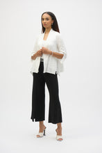 Load image into Gallery viewer, Joseph Ribkoff Jacquard Straight Cover Up 252001 - White