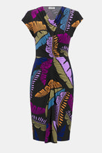 Load image into Gallery viewer, Joseph Ribkoff Silky Knit Tropical Print Sheath Dress 252096