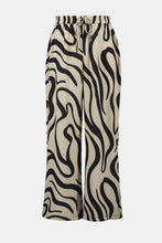 Load image into Gallery viewer, Joseph Ribkoff Abstract Wide Leg Pant 252178 - Beige/Black
