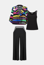 Load image into Gallery viewer, Joseph Ribkoff Gauze Print Stripe Print Boxy Blazer 252215