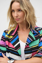 Load image into Gallery viewer, Joseph Ribkoff Gauze Print Stripe Print Boxy Blazer 252215