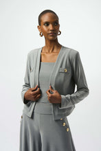 Load image into Gallery viewer, Joseph Ribkoff Bolero 253228 Grey Melange
