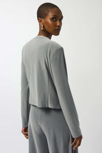 Load image into Gallery viewer, Joseph Ribkoff Bolero 253228 Grey Melange