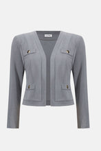 Load image into Gallery viewer, Joseph Ribkoff Bolero 253228 Grey Melange