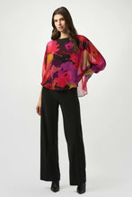 Load image into Gallery viewer, Joseph Ribkoff Chiffon Floral Print Top 253257