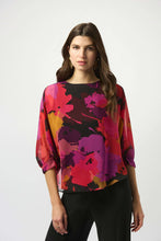 Load image into Gallery viewer, Joseph Ribkoff Chiffon Floral Print Top 253257