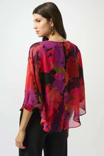 Load image into Gallery viewer, Joseph Ribkoff Chiffon Floral Print Top 253257