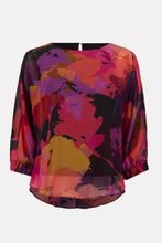 Load image into Gallery viewer, Joseph Ribkoff Chiffon Floral Print Top 253257