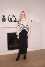 Load image into Gallery viewer, Joseph Ribkoff Silky Knit Pull On Maxi Skirt 254018 - Black