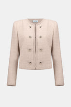 Load image into Gallery viewer, Joseph Ribkoff Boucle Collarless Jacket 254903 - Rose