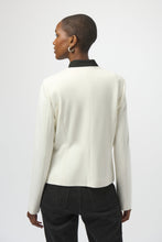 Load image into Gallery viewer, Joseph Ribkoff Mandarin Collar Fitted Jacket 254922 - Off White
