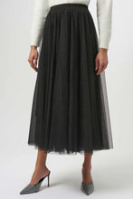 Load image into Gallery viewer, Joseph Ribkoff Tulle Flared Skirt 254927 - Black