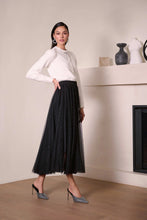Load image into Gallery viewer, Joseph Ribkoff Tulle Flared Skirt 254927 - Black