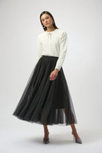 Load image into Gallery viewer, Joseph Ribkoff Tulle Flared Skirt 254927 - Black