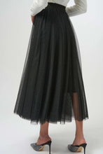 Load image into Gallery viewer, Joseph Ribkoff Tulle Flared Skirt 254927 - Black