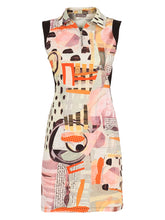Load image into Gallery viewer, Dolcezza Instamatic Print Black Trim Dress 25633