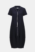 Load image into Gallery viewer, Joseph Ribkoff Textured Knit Cocoon Dress 261064 - Navy