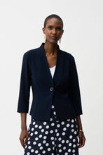 Load image into Gallery viewer, Joseph Ribkoff Silky Knit Fitted Jacket 261173 - Midnight Blue