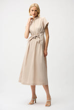 Load image into Gallery viewer, Joseph Ribkoff Tie Waist Memory Dress 261177 - Parchment