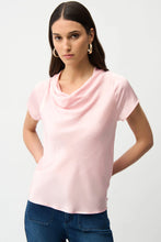 Load image into Gallery viewer, Joseph Ribkoff Satin Top With Cowl Neckline 261195 - Petal Pink