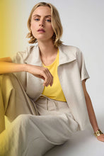 Load image into Gallery viewer, Joseph Ribkoff Recycled Textured Woven Boxy Jacket With Zipper Front 261237 - Moonstone