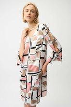 Load image into Gallery viewer, Joseph Ribkoff Abstract Print Trapeze Dress 261258 - Vanilla Multi