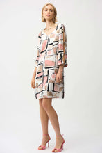 Load image into Gallery viewer, Joseph Ribkoff Abstract Print Trapeze Dress 261258 - Vanilla Multi
