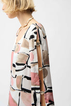 Load image into Gallery viewer, Joseph Ribkoff Abstract Print Trapeze Dress 261258 - Vanilla Multi