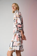 Load image into Gallery viewer, Joseph Ribkoff Abstract Print Trapeze Dress 261258 - Vanilla Multi