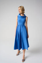 Load image into Gallery viewer, Joseph Ribkoff Shawl Collar Dress 261274 - Harbour Blue