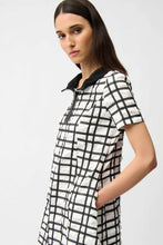 Load image into Gallery viewer, Joseph Ribkoff Bubble Jacquard Dress 261307 - Black White