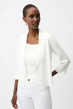 Load image into Gallery viewer, Joseph Ribkoff Viscose Blend Open Front Cardi 261920 - White